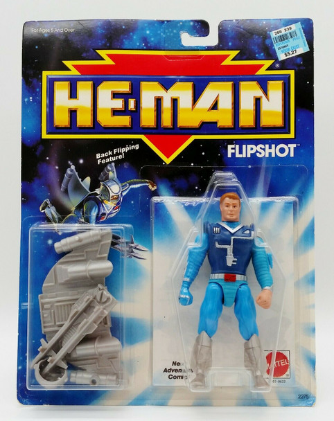 He-Man FlipShot Action Figure Back Flipping Feature 1989 Mattel No. 2275 NRFP