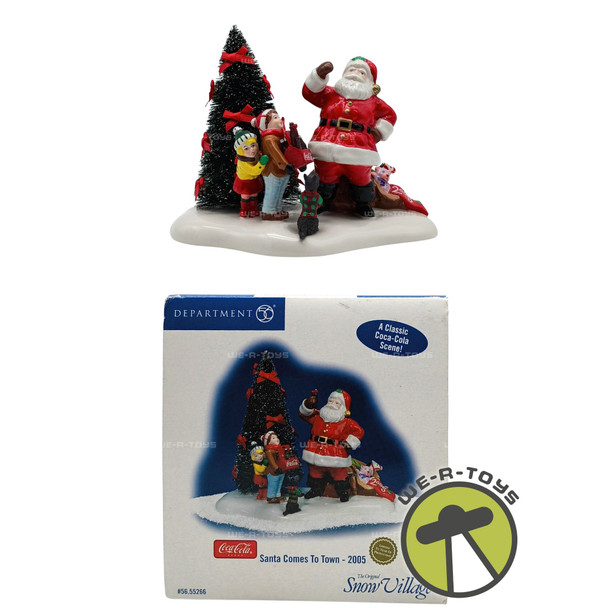 Dept 56 Accessories Santa Comes To Town 2005 Snow Village Coca-Cola Figurine