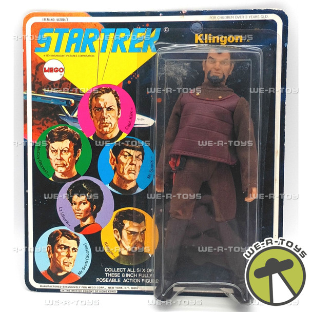 Star Trek Klingon 1974 Vintage Action Figure Item No. 51200/7 Mego Corp