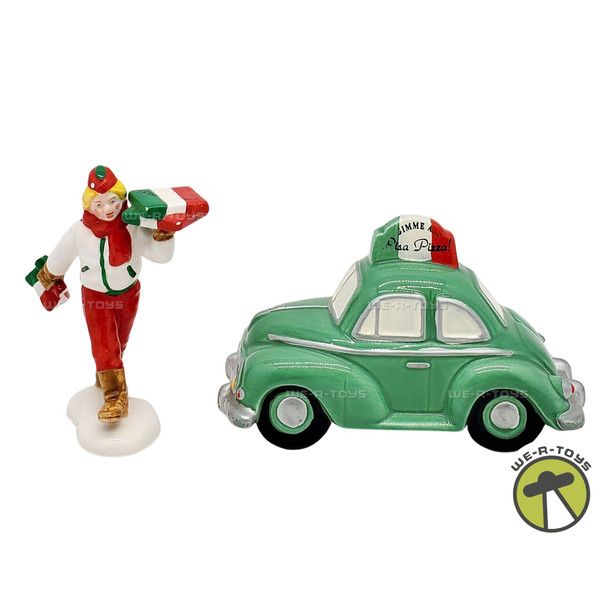 Department 56 The Original Snow Village Pizza Delivery Set of 2 Figures 06376