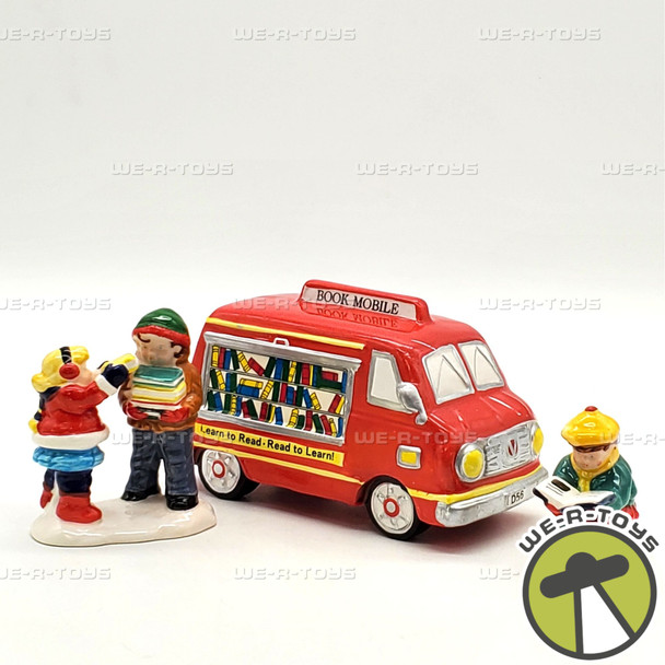 Department 56 Check It Out Bookmobile Snow Village Set of 3 Accessories 54518