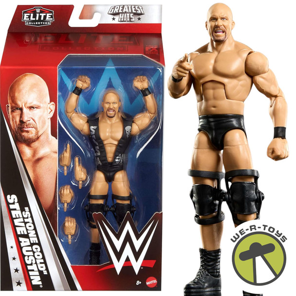 WWE Elite Greatest Hits 9 WM19 Stone Cold Steve Austin Action Figure Mattel 2025