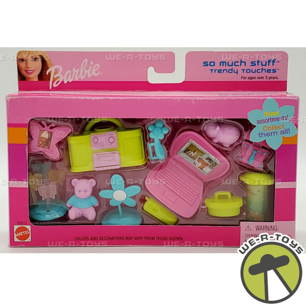 Trendy Touches So Much Stuff Barbie Accessories Set B8815 Mattel NEW