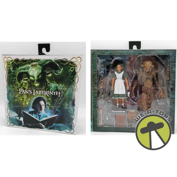 Faun & Ofelia Pan's Labyrinth Action Figures Set of Two NECA #33158
