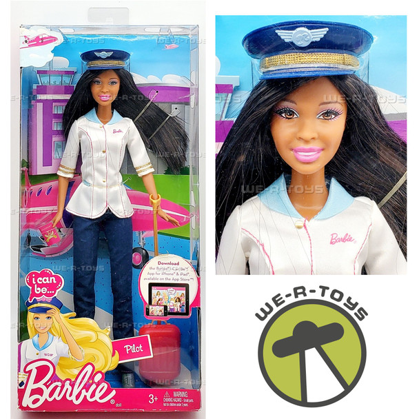 I Can Be... Pilot African-American Barbie Doll 2011 Mattel X2888