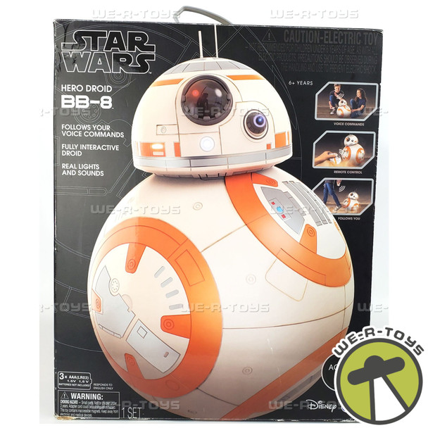 Star Wars Interactive Hero BB8 Talking Animated Droid with Remote Control NEW