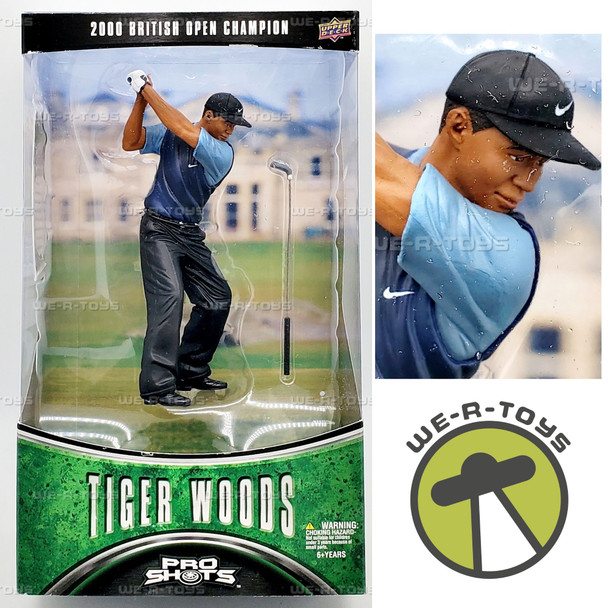 Pro Shots Series 2 Tiger Woods 2000 British Open Champion Figure Upper Deck