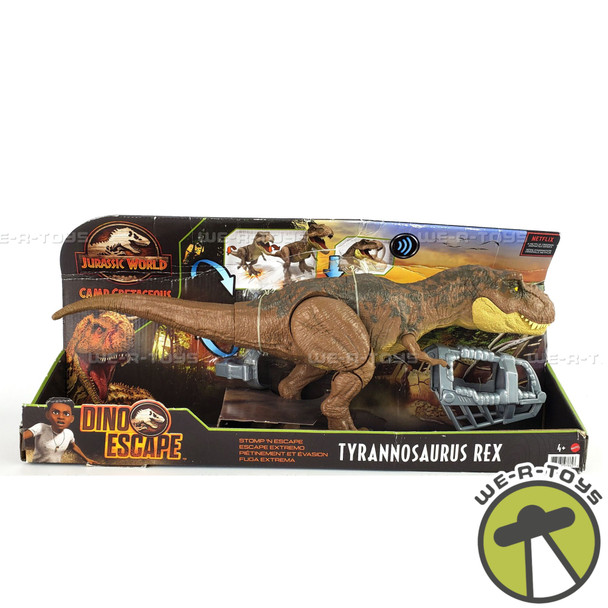 Jurassic World Dino Escape Camp Cretaceous Tyrannosaurus Rex Stomp and Escape