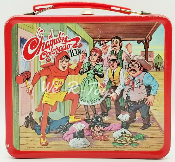 Aladdin Industries Inc. El Chapulin Colorado Metal Lunchbox 1979 Roberto Gomez