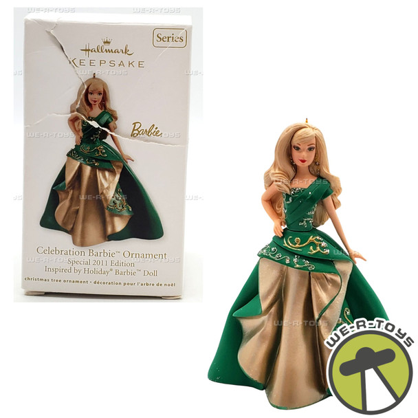 Hallmark Keepsakes Celebration Barbie Special 2011 Holiday Christmas Ornament