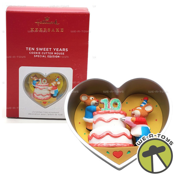 Hallmark Keepsakes 2021 Ten Sweet Years Cookie Cutter Christmas Ornament NEW