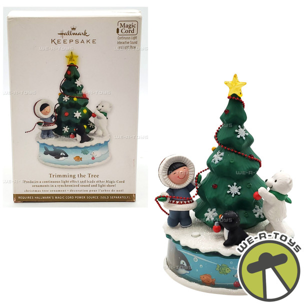 Hallmark Keepsakes 2012 Trimming The Tree Lighted Christmas Ornament NEW
