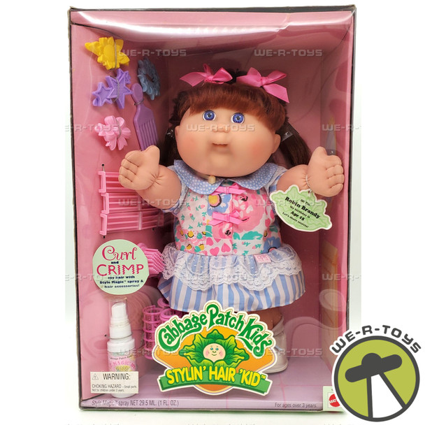 Cabbage Patch Kids Stylin Hair Kid Ginger Robin Brandy Mattel 14132