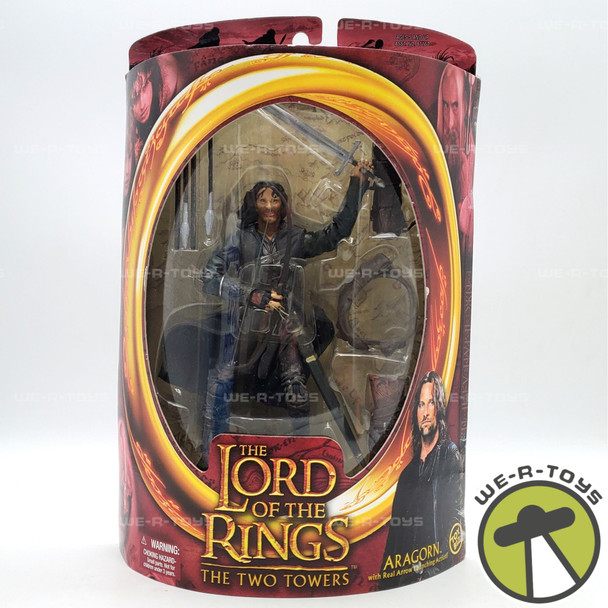 Lord of the Rings The Two Towers Aragorn Action Figure Toy Biz 2002 NEW
