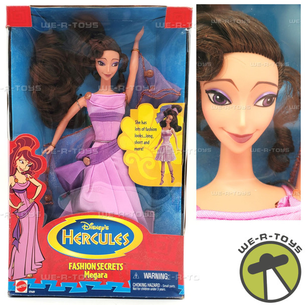 Disney Hercules Fashion Secrets Megara Doll 1996 Mattel #17149