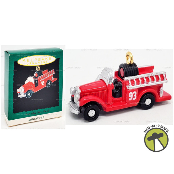 Hallmark Keepsake Miniature Ornament North Pole Fire Truck 1993