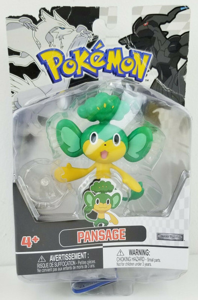 Pokémon Basic Pansage 3" Figure 2011 Jakks Pacafic Inc. NRFP