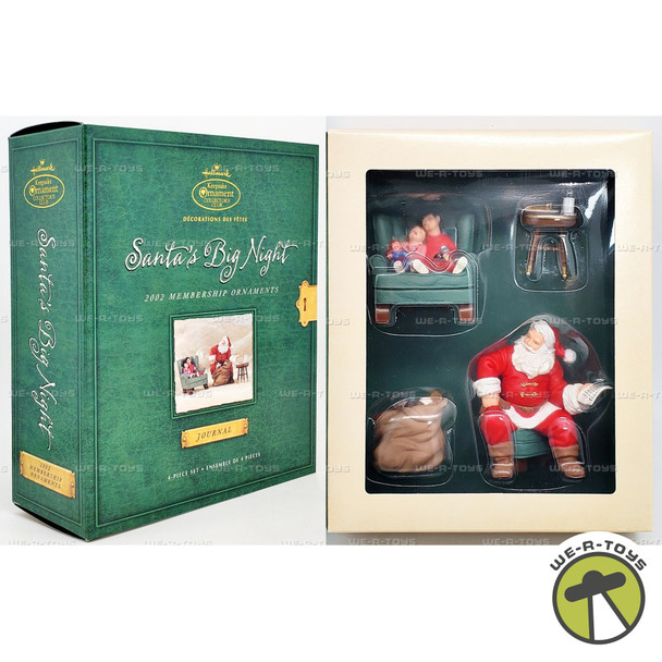 Hallmark Keepsake Collector's Club Ornament Santa's Big Night Set of 4 2002