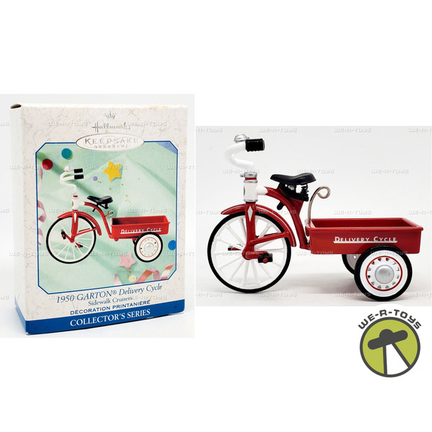 Hallmark Keepsake Ornament 1950 Garton Delivery Cycle Sidewalk Cruisers 1999