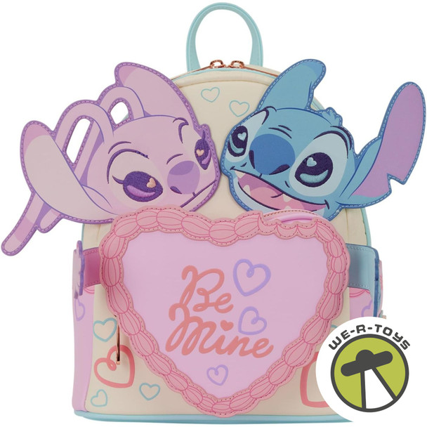 Disney Stitch & Angel Be Mine Valentine Mini Backpack Loungefly