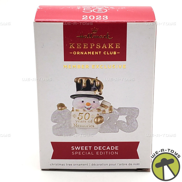 Hallmark Keepsakes 2023 Sweet Decade 50th Edition Christmas Ornament NEW