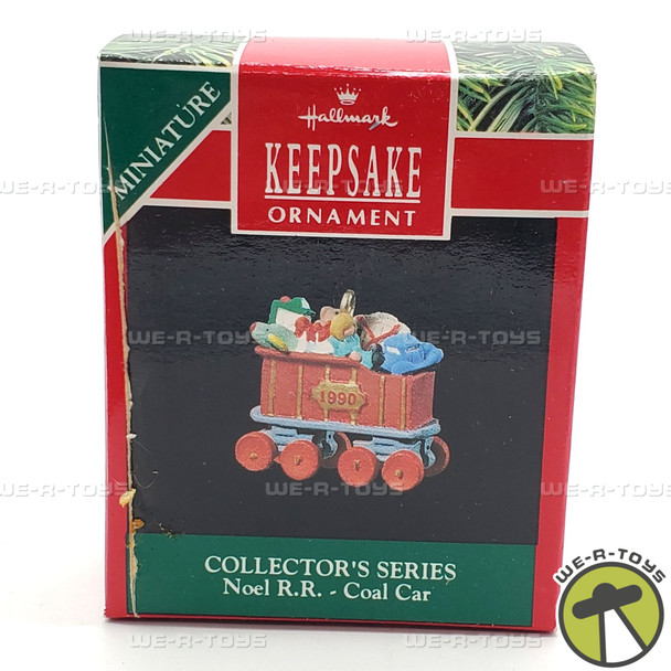 Hallmark Keepsakes 1990 Noel R.R. Coal Car Christmas Ornament NEW