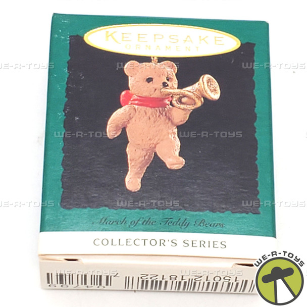 Hallmark Keepsakes 1995 March Of The Teddy Bears Mini Christmas Ornament NEW