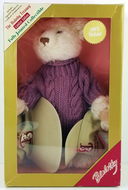 The Bialosky Treasury Limited Ed Fully Jointed Bear Collectible Charlie w/ Hats