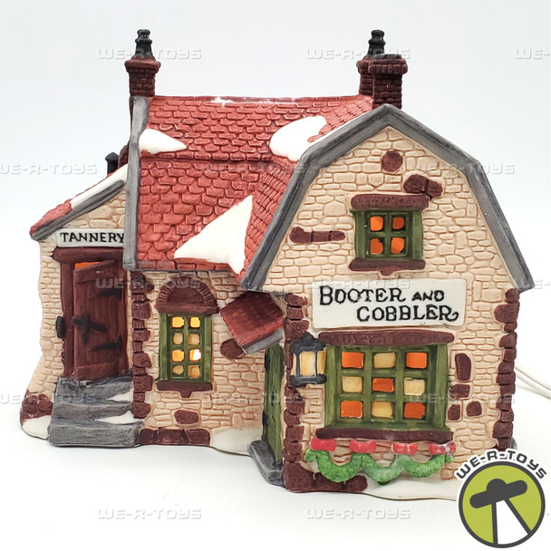 Department 56 Dickens' Village Series Booter and Cobbler Misprint Box 59242