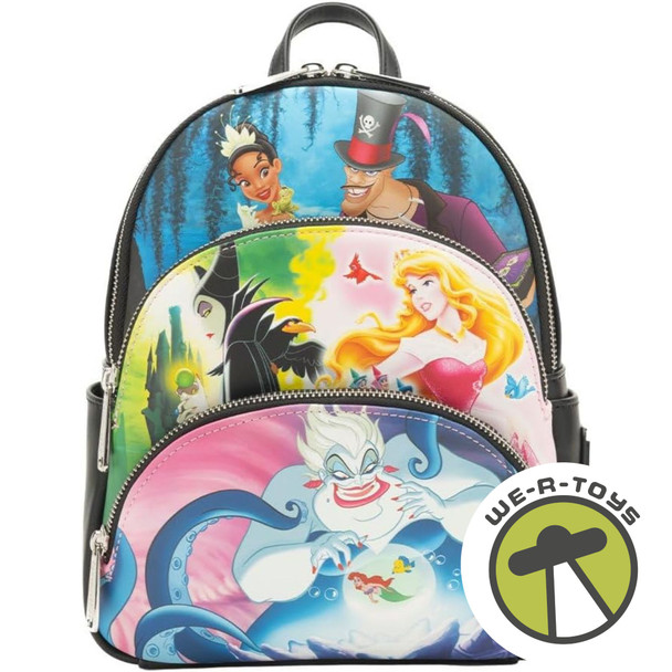 Disney Princesses vs Villains Triple Pocket Mini Backpack Loungefly