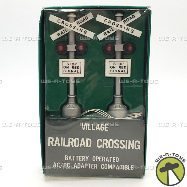 Department 56 Railroad Crossing Accessory Set of 2 With Lights #55018 New