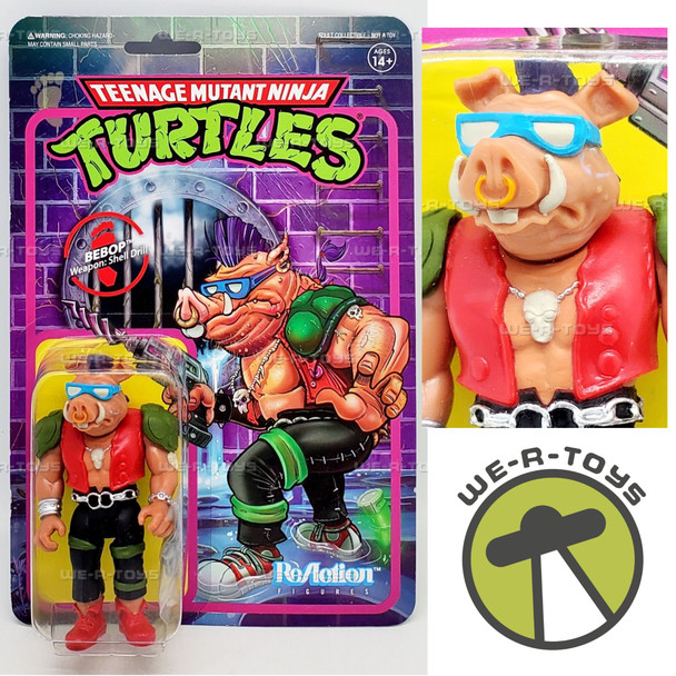 Teenage Mutant Ninja Turtles Bebop Reaction Figure Super7 80227