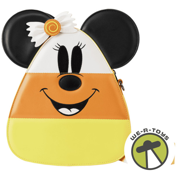 Mickey and Minnie Mouse Candy Corn Crossbody Bag Loungefly Halloween