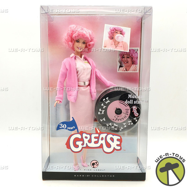 Grease Frenchy Barbie Doll Race Day Rizzo Box Pink Label 2007 Mattel M0682