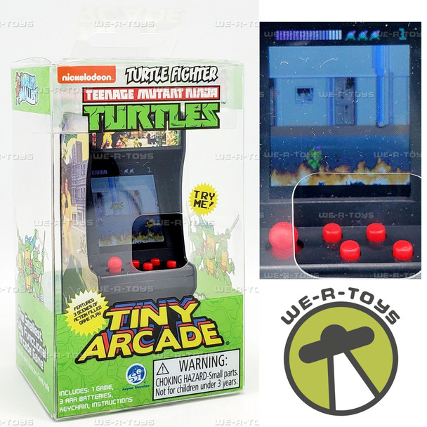 World's Smallest Tiny Arcade TMNT Turtle Fighter Fully Functional Arcade Game