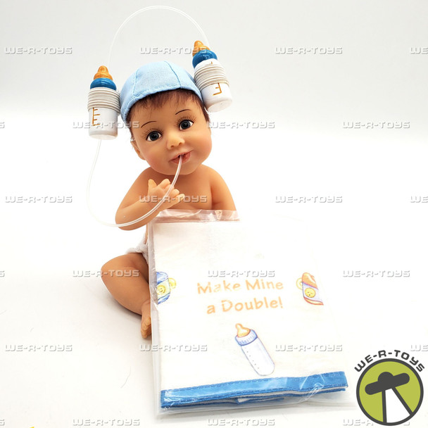 Ashton Drake Galleries Hats Off Series Make Mine A Double Boy Doll NEW