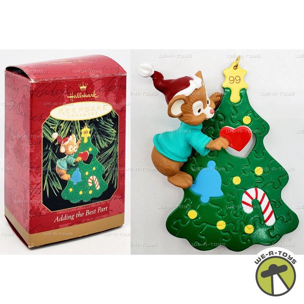 Hallmark Keepsake Christmas Ornament Adding The Best Part 1999