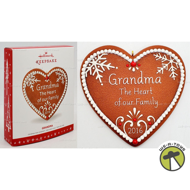 Hallmark Keepsake Ornament Grandma Gingerbread Heart 2016