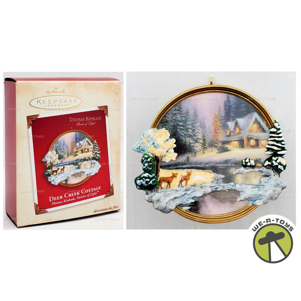 Hallmark Keepsake Ornament Thomas Kinkade Deer Creek Cottage 2002