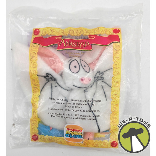 Anastasia Movie Bartok the Bat Plush Burger King Kids Club 1997