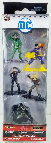 DC Comics Nano Metalfigs Batman Batgirl Catwoman Black Canary The Riddler NRFP