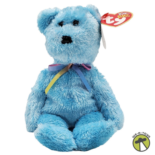 Sherbet Beanie Baby Blue Bear Plush by Ty 2002