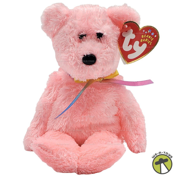 Sherbet Beanie Baby Pink Bear Plush by Ty 2001