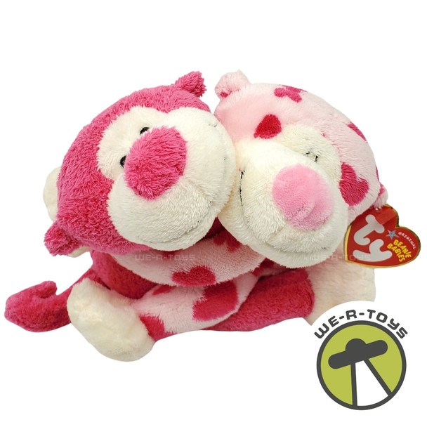 Ty Beanie Babies Romeo and Juliet the Monkeys Valentine's Day Plush