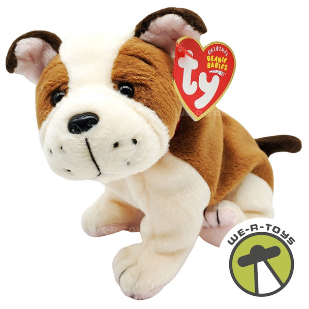 Ty Beanie Babies Huggins the Pitbull Dog Valentine's Day Plush
