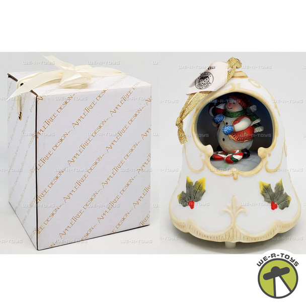 Apple Tree Designs Snowman Musical Christmas Bell Ornament 61978