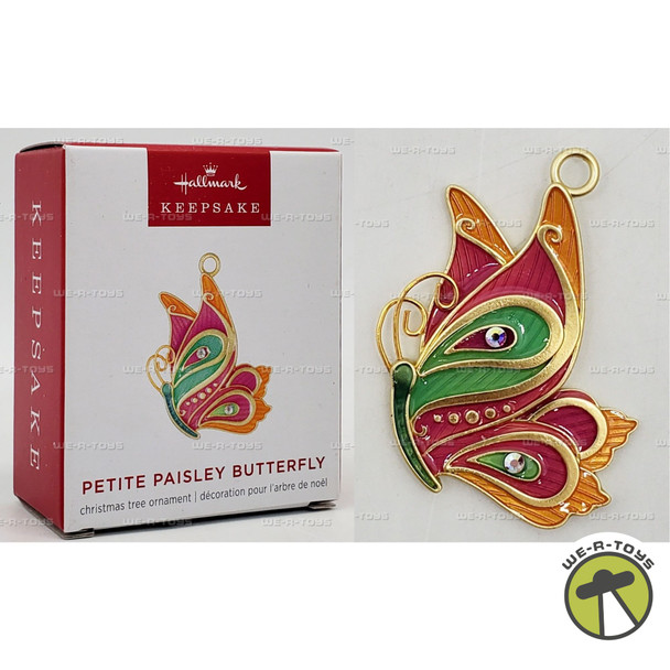 Hallmark Keepsake Miniature Christmas Ornament Petite Paisley Butterfly 2024