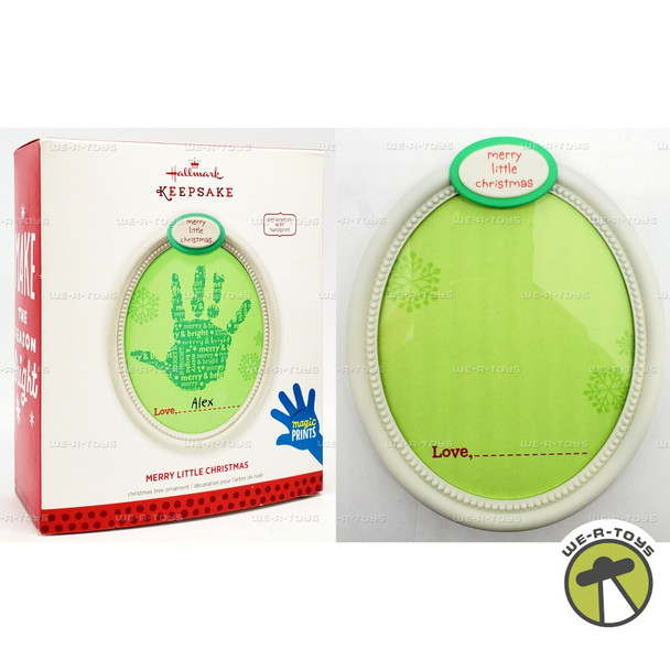 Hallmark Keepsake Ornament Merry Little Christmas Handprint 2013