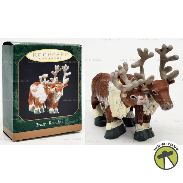 Hallmark Keepsake Miniature Ornament Trusty Reindeer 1999