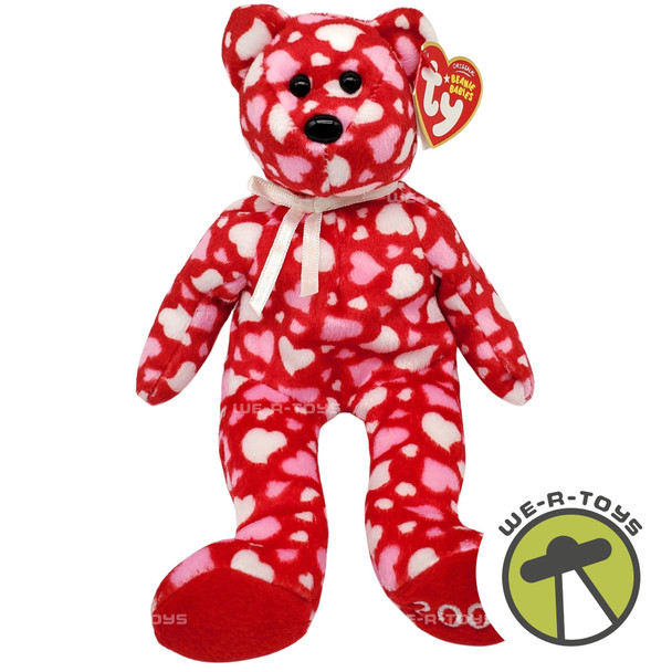 Ty Beanie Babies Hearts-A-Flutter the Bear Valentine's Day Plush